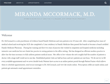 Tablet Screenshot of mirandamccormackmd.com